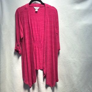 Christopher & Banks Pink‎ Knit Cardigan